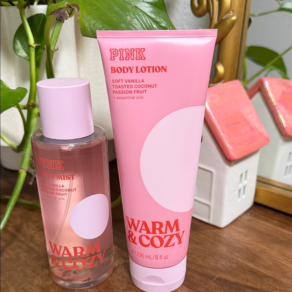 PINK Victoria's Secret Warm & Cozy Pink Body Lotion and Mist - Picture 2 of 5